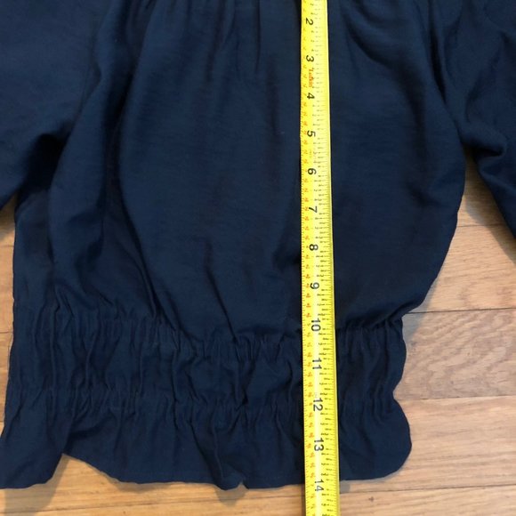 Madewell NWT Twill Tie-Back Cutout Top - Picture 6 of 7